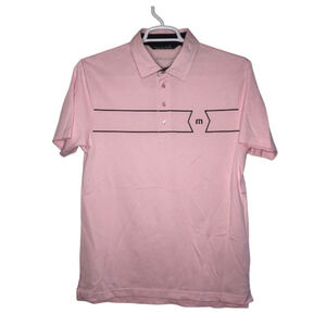 Men's Travis Mathew XL Pink Short Sleeve Golf Performance Polo Shirt